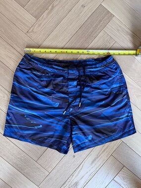 Missoni Men's Navy and Bright Blue Swim Board Shorts